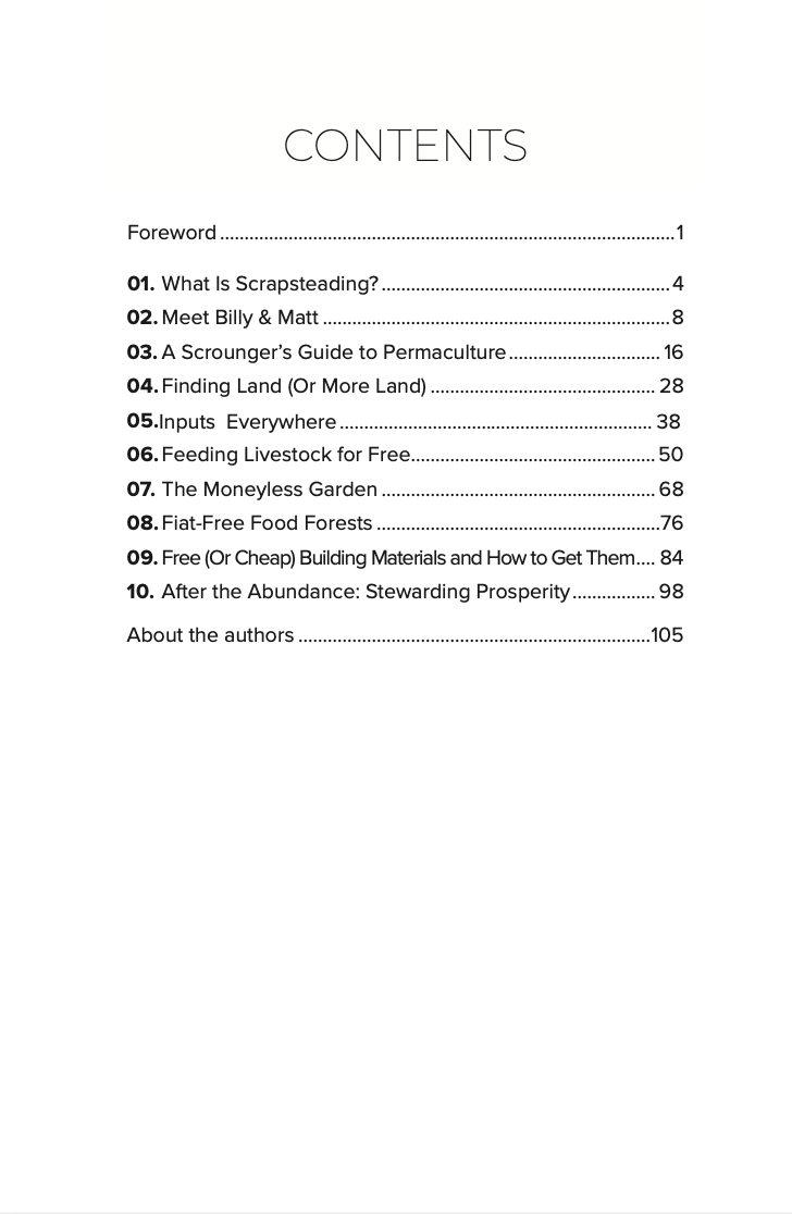 Scrapsteading Prosperous Homesteading On Any Budget by Billy Bond and Matt Huntley